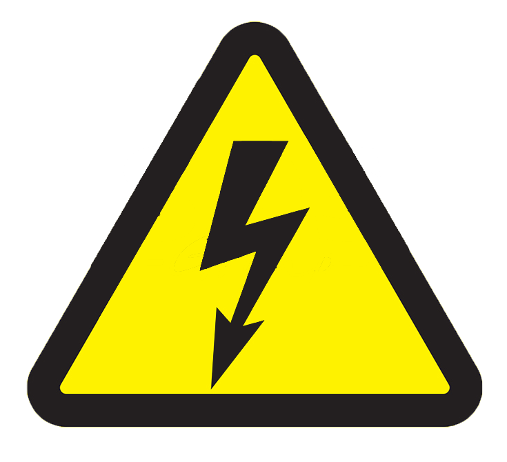 Знак электробезопасности "Опасность поражения электротоком " 100x100x100 мм Rexant
