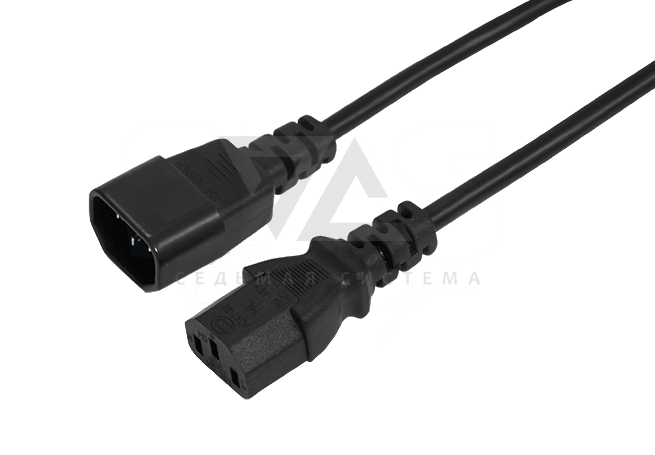 Шнур сетевой C13(гнездо) - С14(штекер) Rexant, 1.5 м