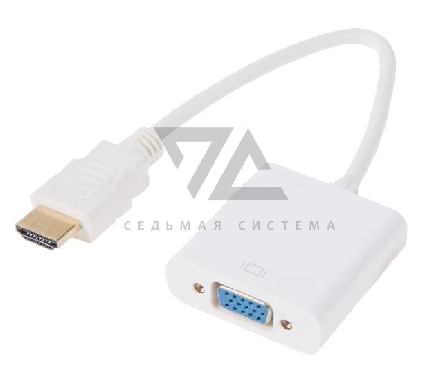 Переходник HDMI(штекер) - VGA(гнездо) Rexant, провод