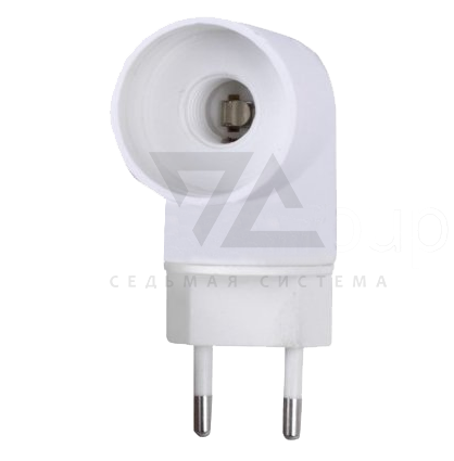 Переходник сетевой цокольный AC 220V-E14 Rexant, с выключателем