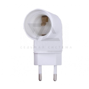 Переходник сетевой цокольный AC 220V-E27 Rexant, с выключателем - 