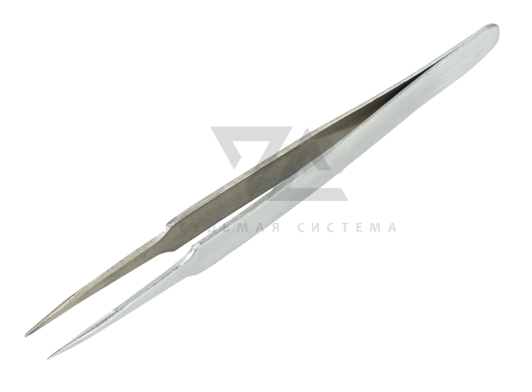 Пинцет прямой с острыми кончиками NP120-1 Rexant, 120 мм