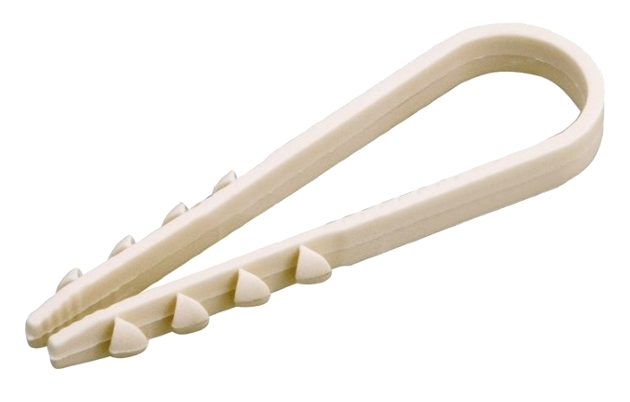 Дюбель-хомут 11-18 Proconnect, белый, 100 шт