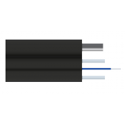 Кабель оптический X-Line FTTx, 1 волокно G.657A1, стеклопруток, LSZH, стальной трос 1 мм - 