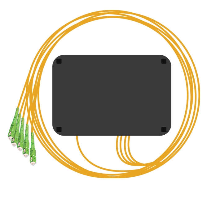 Делитель оптический PLC 1x4, SC/APC