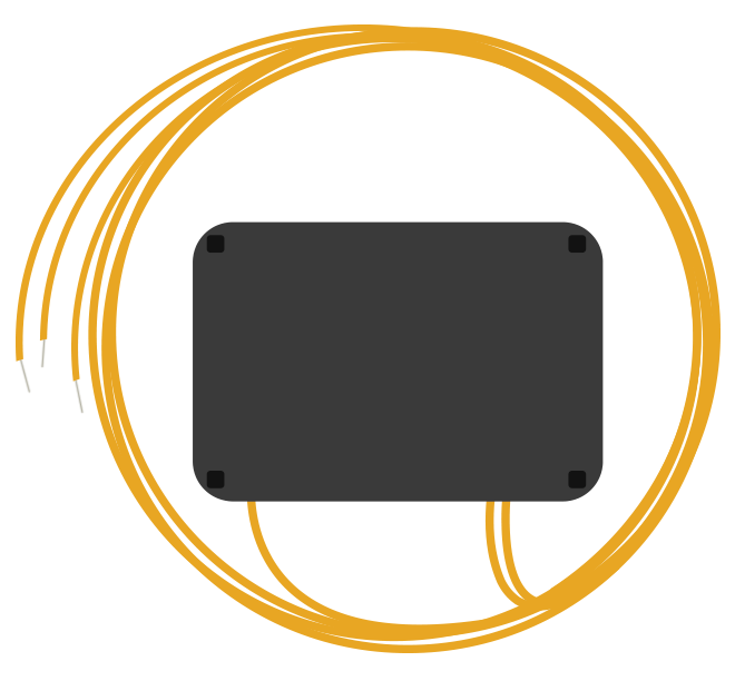 Делитель оптический 1x2, 1310/1550, равномерный, неоконцованный