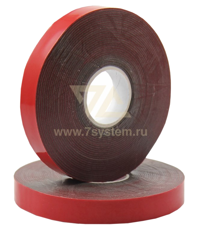 Скотч двухсторонний, акрил, 20 мм Rexant, 5 м, серый