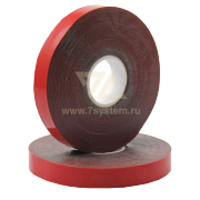 Скотч двухсторонний, акрил, 20 мм Rexant, 5 м, серый - 