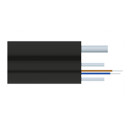 Кабель оптический X-Line FTTx, 2 волокна G.657A1, стеклопруток, LSZH, FRP трос 1 мм - 