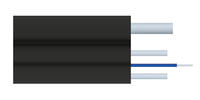 Кабель оптический X-Line FTTx, 1 волокно G.657A1, стеклопруток, LSZH, FRP трос 1 мм