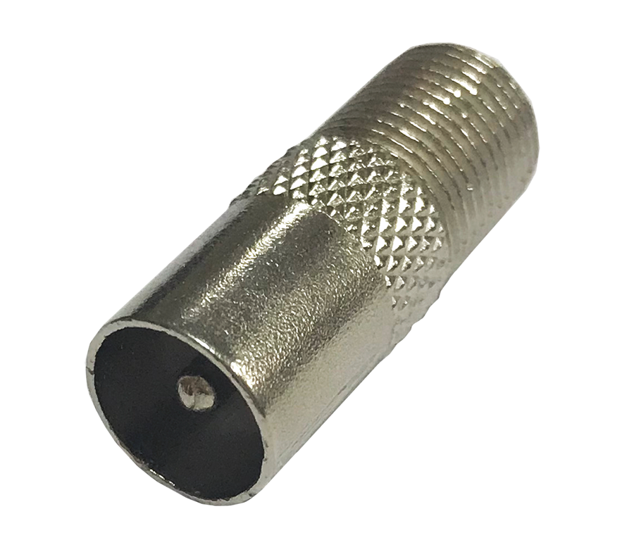 Переходник F(гнездо) - ТВ(штекер) X-Line, 100 шт/упак