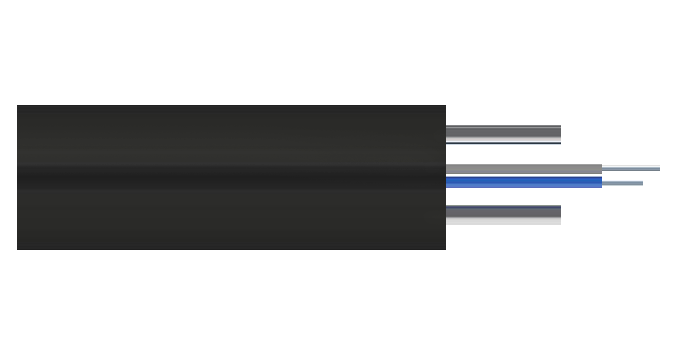 Кабель оптический X-Line FTTx, 2 волокна G.652, стальной силовой элемент, LSZH