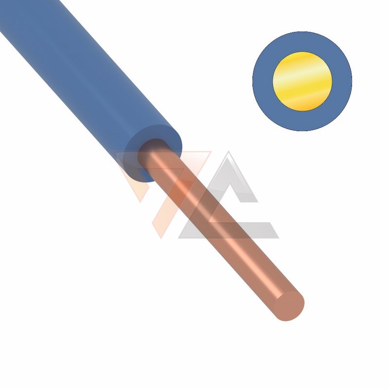 Провод ПуВ (ПВ-1) 2.5 мм, синий, 500 м