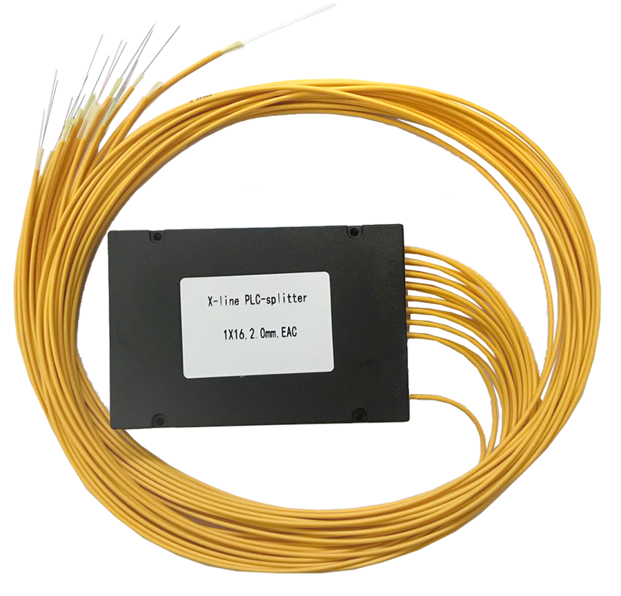 Делитель оптический PLC 1х16, пластмассовый корпус, неоконцованный, 2 мм X-Line