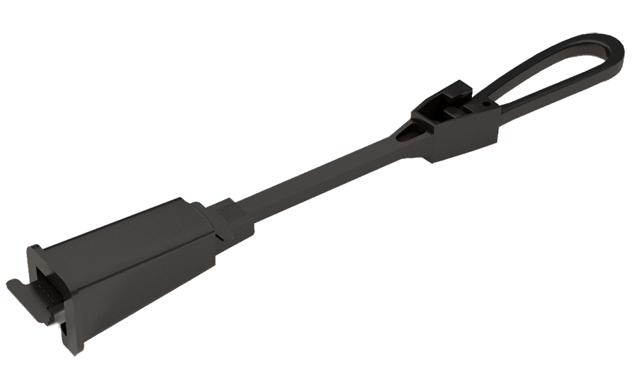 Зажим анкерный для плоского оптического кабеля ODWAC P25G эконом, пластик