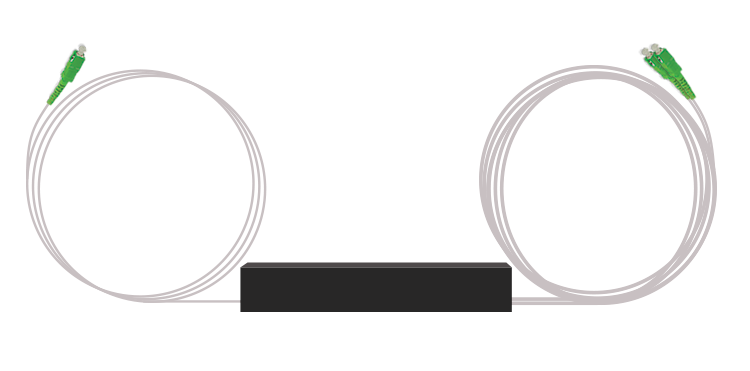 Делитель оптический PLC 1x2, 0.9 мм, SC/APC