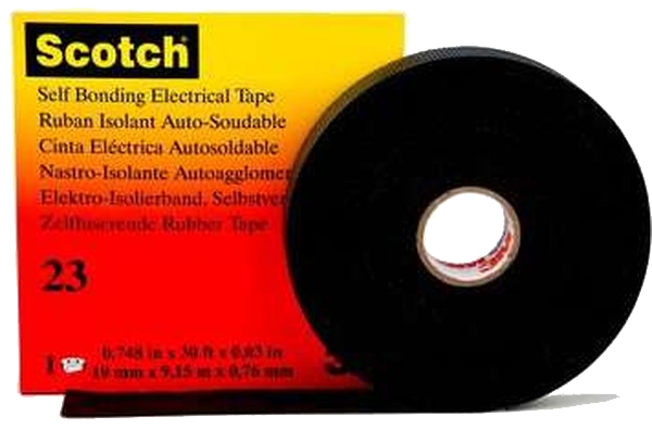 Изолента 19 мм x 9.1 м Scotch 23 3M, черная