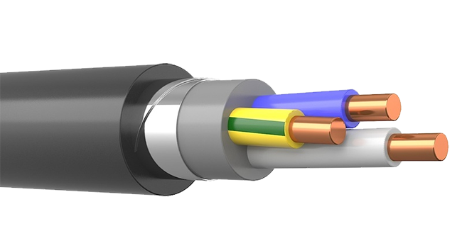 Кабель силовой ВБШвнг(А)-LS 3 x 4 мм 0.66 ок (N, PE), ГОСТ