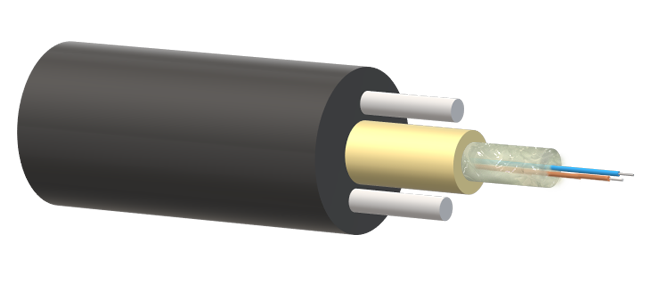 Кабель оптический X-Line ADSS, 2 волокна G.657A, 1, 3 кН