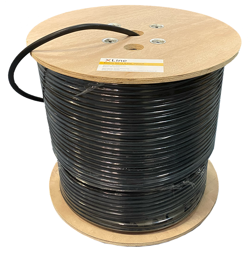 Кабель RG-11 X-Line, черный, 305 м