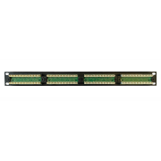 Патч-Панель 19" X-line, 24 гнезда RJ-45, CAT5e, неэкранированная, черная