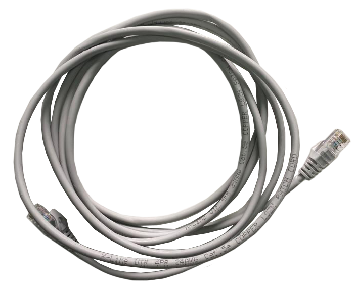 Патчкорд UTP 2.5 м Cu X-Line, CAT5е, серый, литой, LSZH