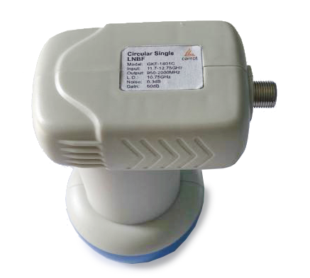 Конвертер спутниковый Ku-диапазона GKF-1801C Carrot, круговой, 1 выход
