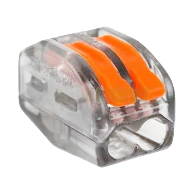 Клемма 2-проводная универсальная 0.08-2.5 (4) мм2, прозрачный корпус, 50 шт/упак