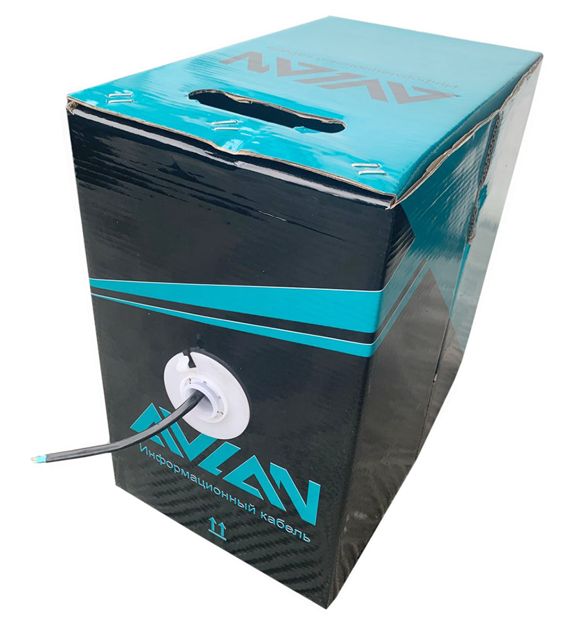 Кабель FTP 2PR 24AWG CAT5e Avlan LUX, наружный, 305 м