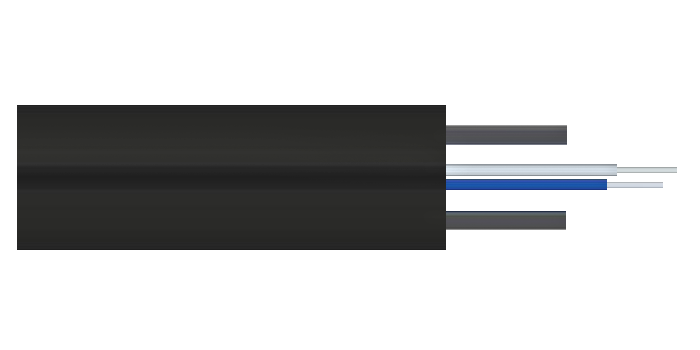 Кабель оптический X-Line Drop, 2 волокна G.657A1, стальной силовой элемент, 1, 3 кН