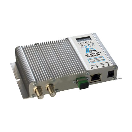 Приемник оптический FORO 210AE SM8 FOROtel, 113 дБмкВ, АРУ, 12В, SNMP(C), IP42, ЭУ