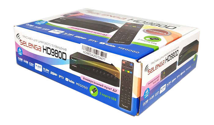 Приемник эфирный DVB-T2/C HD980D SELENGA