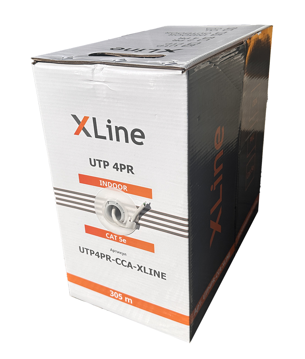 Кабель UTP 4PR 24AWG CAT5e X-Line, CCA, 305 м