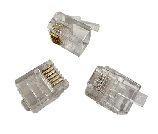 Разъем телефонный 6P6C X-Line, 100 шт/упак