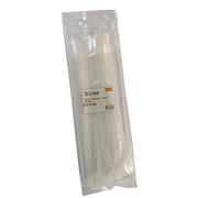 Хомут 300 мм x 4 мм X-Line, белый, 100 шт - 