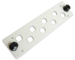 Планка под 8 адаптеров FC / ST, серая