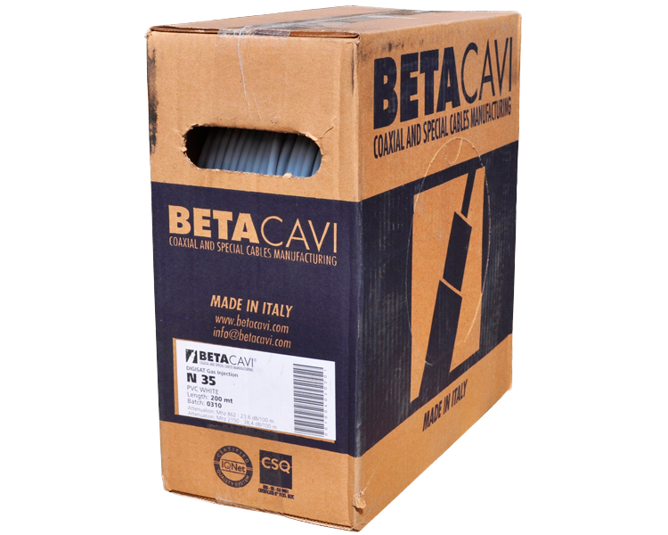 Кабель N35 BetaCavi, медь, белый, 200 м