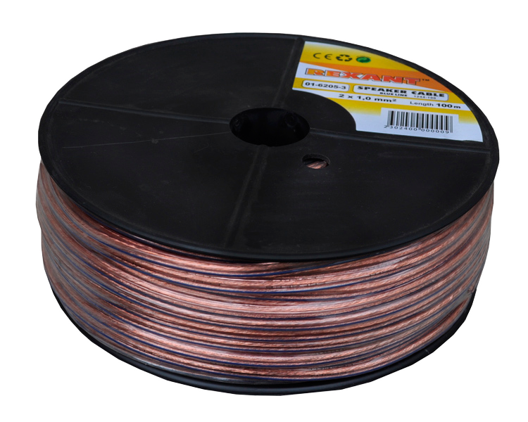 Кабель акустический BLUELINE 2 x 1.0 мм Rexant, 100 м