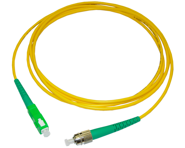 Патчкорд оптический FC/APC-SC/APC SM, 1 м