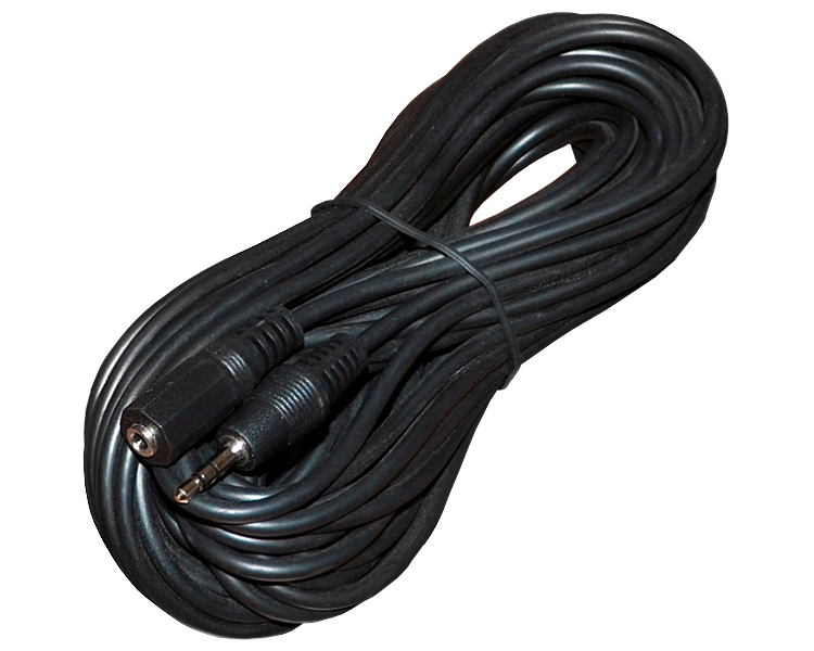 Шнур TRS(штекер) 3.5 мм - TRS(гнездо) 3.5 мм SILVER Rexant, 10 м