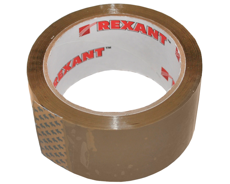 Скотч упаковочный 48 мм x 66 м Rexant, 50 мкм, коричневый