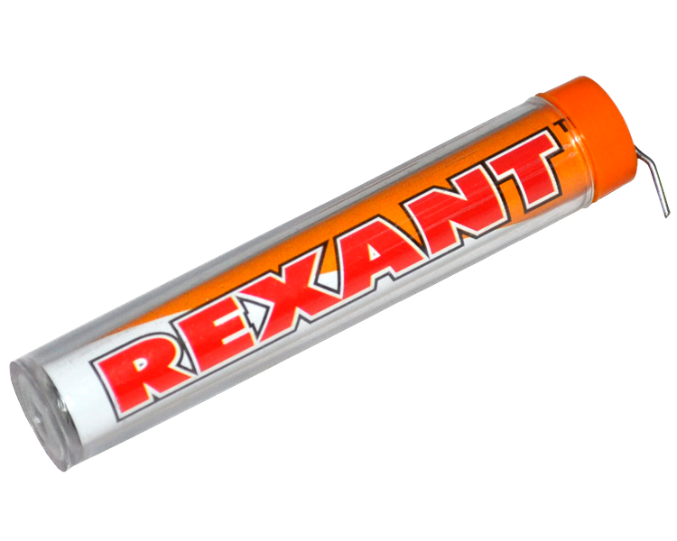 Припой с канифолью 10 г Rexant, 1.0 мм