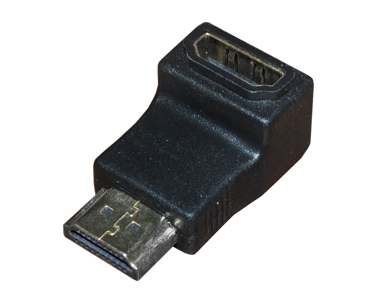 Переходник HDMI(штекер) - HDMI(гнездо) Rexant, угловой