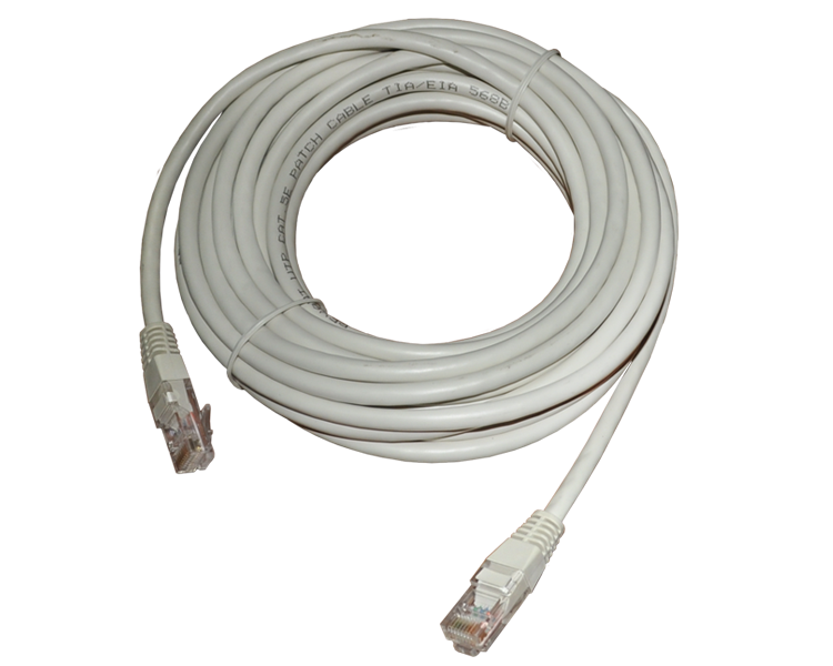 Патчкорд UTP 7 м Rexant, CAT5е, серый, литой