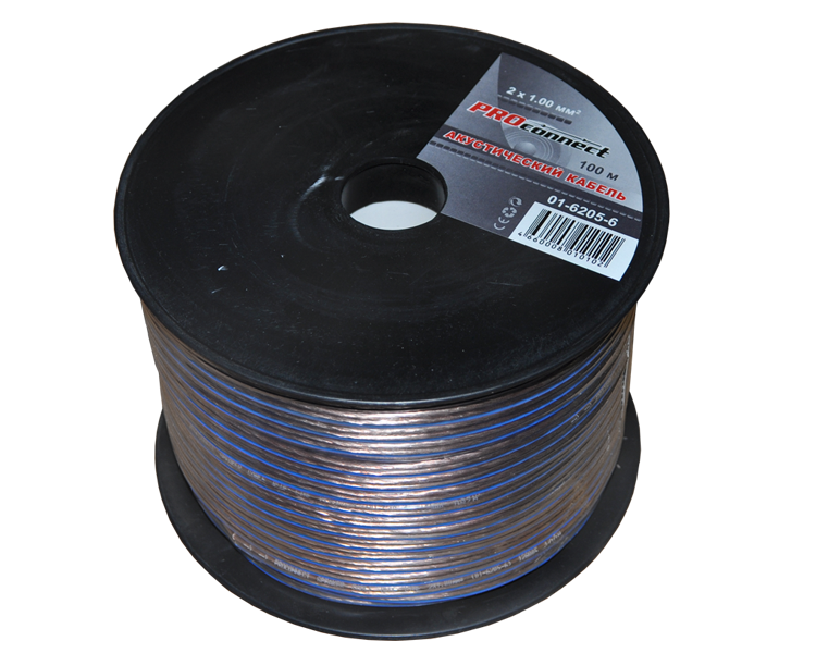 Кабель акустический BLUELINE 2 x 1.0 мм Proconnect, 100 м