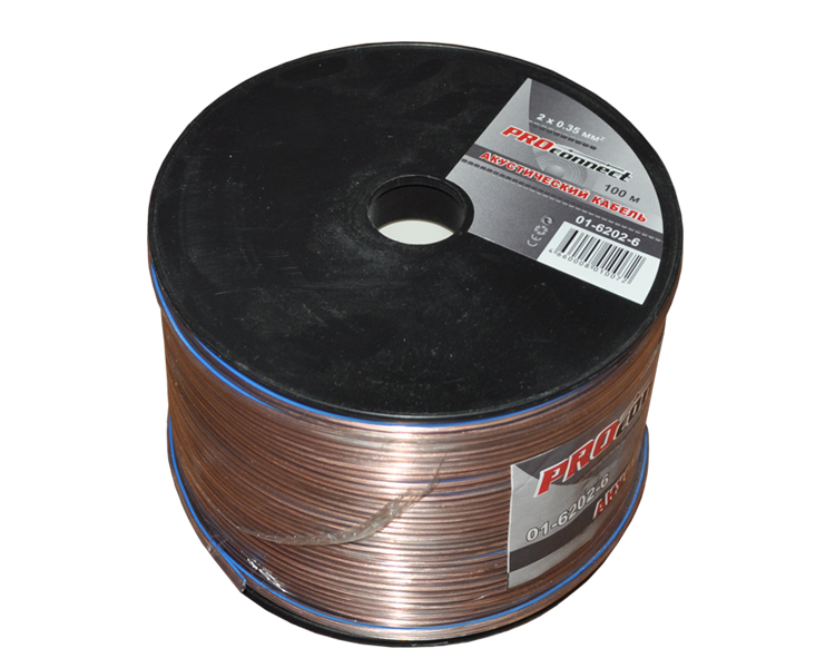 Кабель акустический BLUELINE 2 x 0.35 мм Proconnect, 100 м