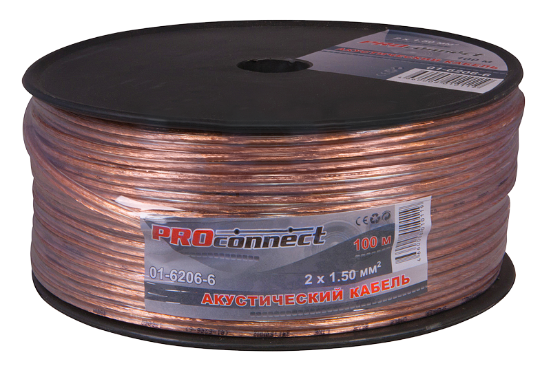 Кабель акустический BLUELINE 2 x 1.5 мм Proconnect, 100 м