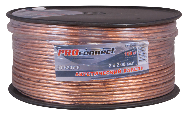 Кабель акустический BLUELINE 2 x 2.0 мм Proconnect, 100 м