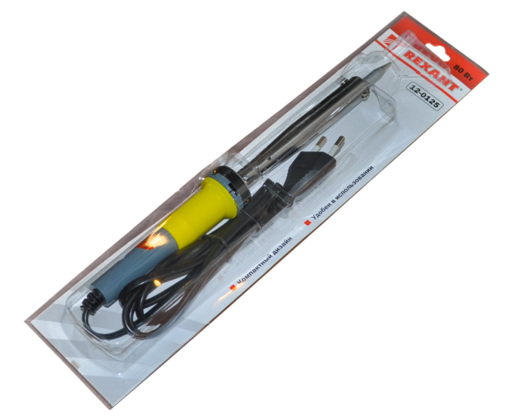 Паяльник с керамическим нагревателем 220 В/80 Вт Rexant