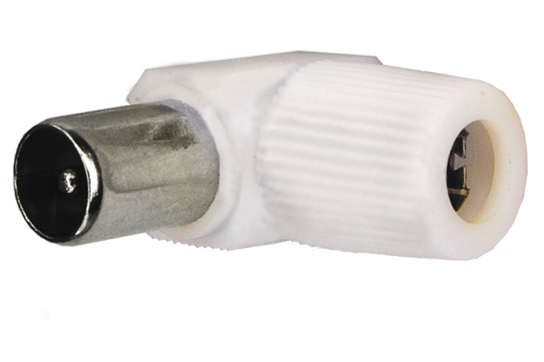 Разъем ТВ(штекер) без пайки Rexant, угловой